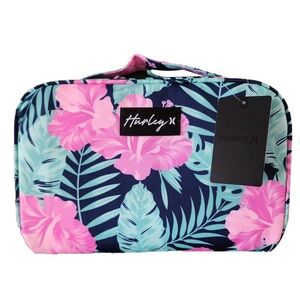 Hurley nwt Pink and Blue Floral Bag obsidian hibiscus flowers tropical beach